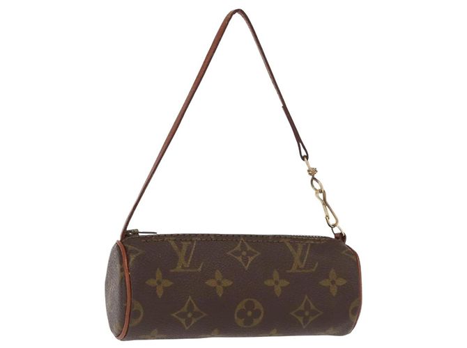 LOUIS VUITTON Monogram Papillon Pouch LV Auth BA9163