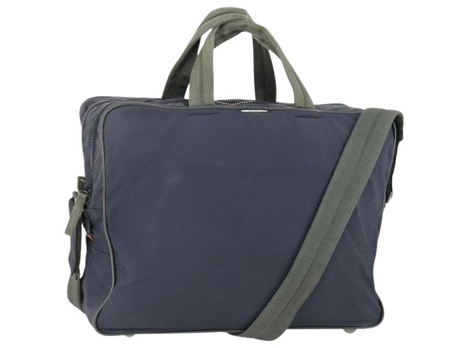 PRADA Sporttasche aus Nylon 2-Wege Marine Auth ka1096 Marineblau