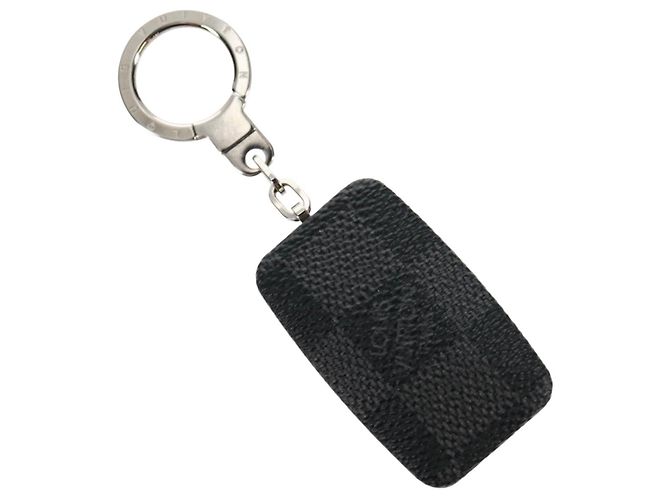 LOUIS VUITTON Damier Graphite Astropill Key Holder M66123 LV Auth 159490M
