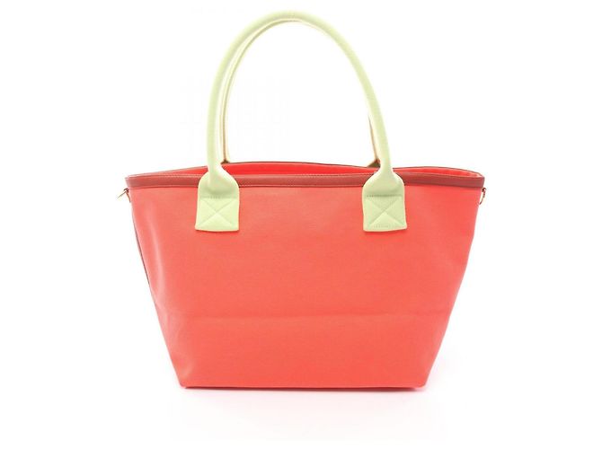 Bolsa Tote Socabas Petit H da Hermès Marrom Vermelho Verde