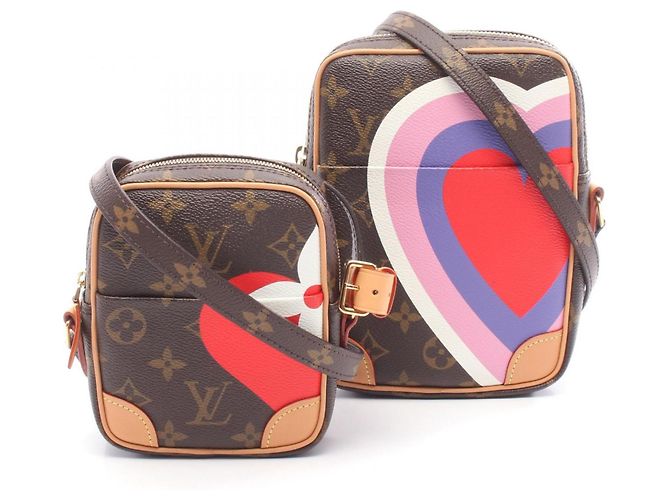 Bolsa de Ombro Panam Set Louis Vuitton Marrom Multicor