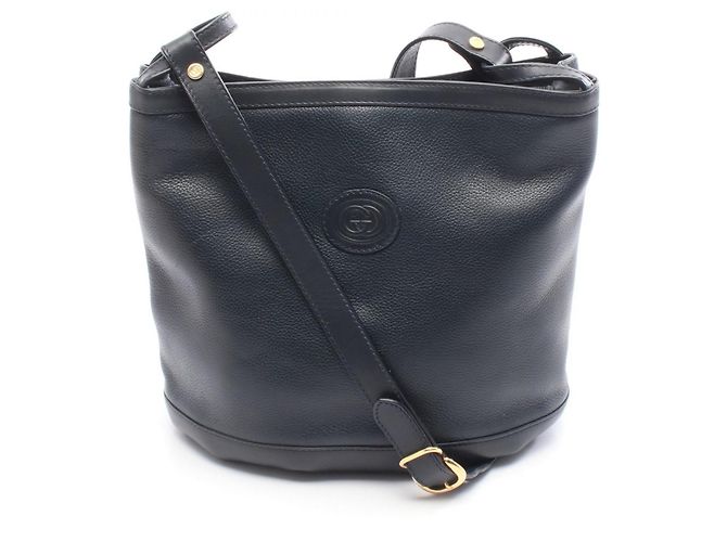 Bolsa de Ombro Gucci Interlocking G Azul marinho