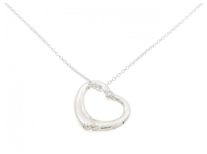 Elsa Peretti Tiffany & Co Collar Tiffany Open Heart en plata 925