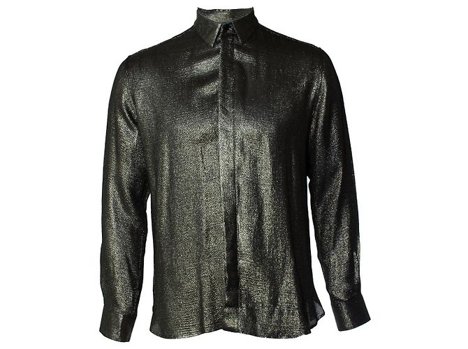 Camicia in lurex dorato Saint Laurent 2018 D'oro