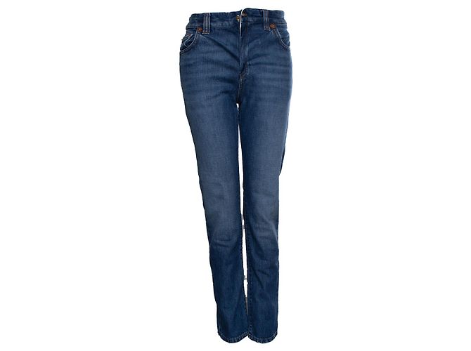 Valentino Garavani, jeans blu con tasche a V