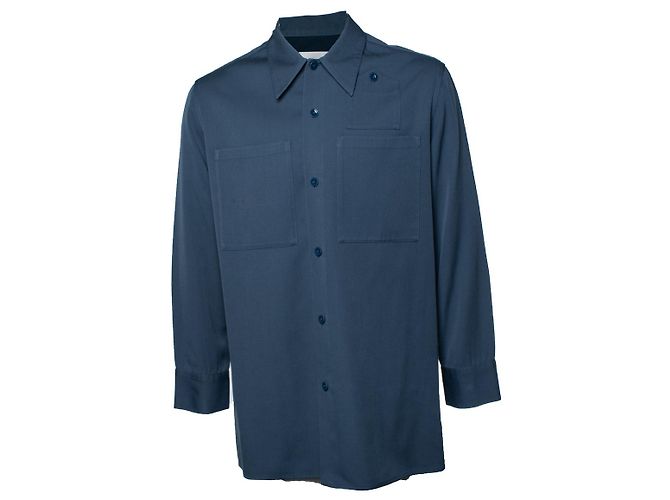 Jil Sander, camicia in petrolio Verde