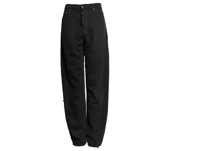 Autre Marque Darkpark gerade Jeans in Anthrazit Schwarz Grau