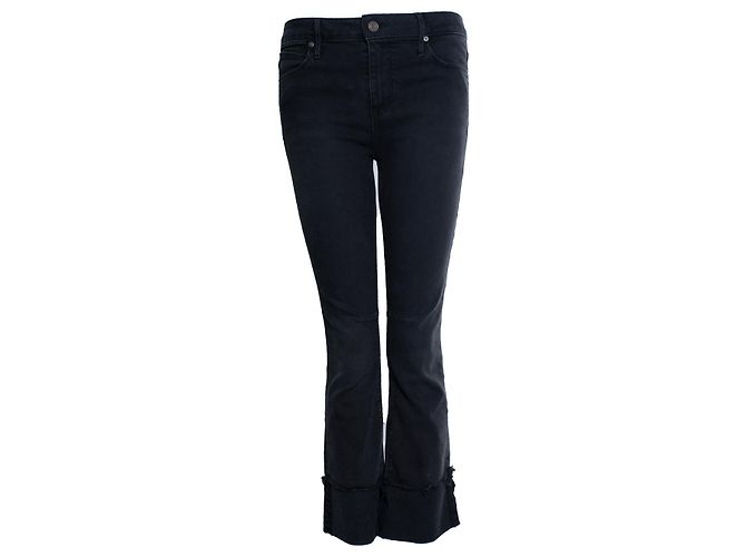 RtA, jeans negros con efecto doblado