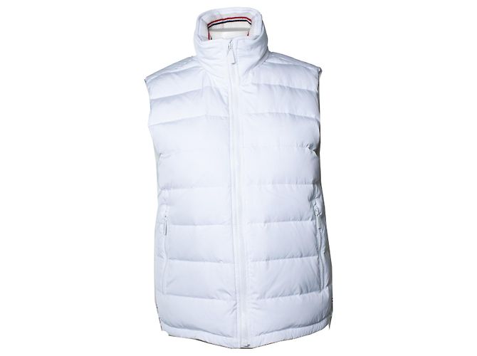 Thom Browne, colete acolchoado em branco