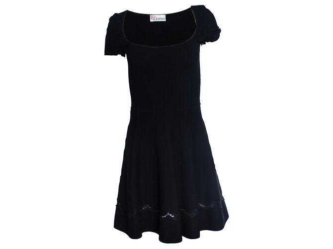 Red Valentino, black dress with lace 