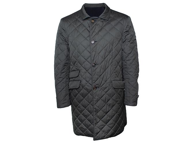 Brunello Cucinelli, reversible overcoat Blue Green