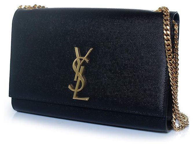 Bolsa de ombro Medium Kate em preto da Saint Laurent