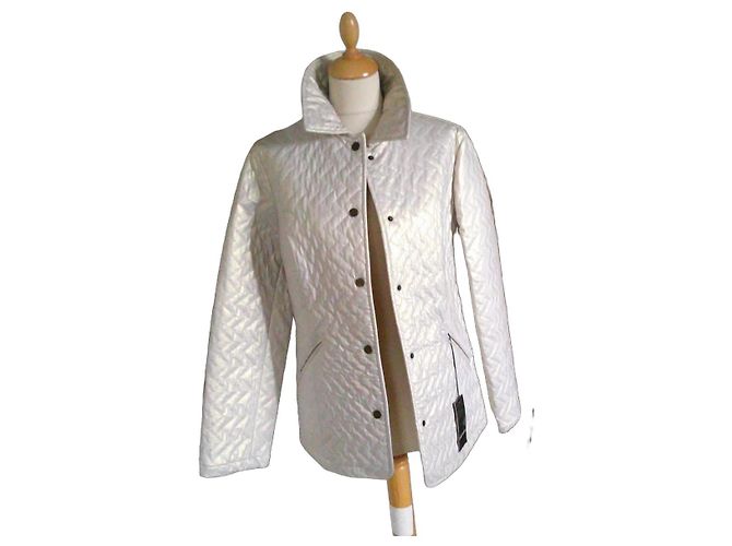 Autre Marque Grigiombra Estell Jacket White Polyurethane