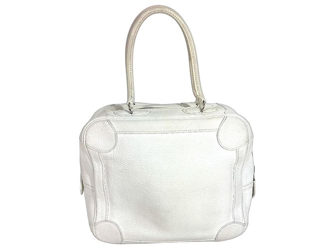 Hermès HERMES Omnibus PM Box Tasche Weiß