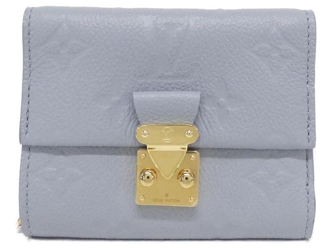 Louis Vuitton Monogram Empreinte Pochette Metis Compact Wallet Blue