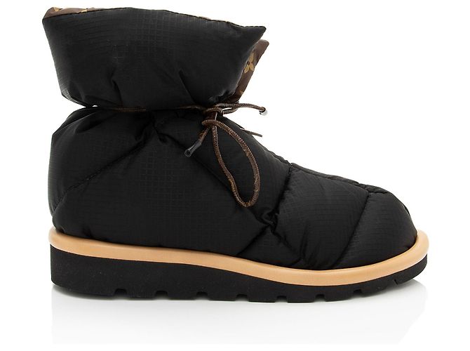Botas de confort de nylon Monogram Louis Vuitton - Talla 7 / 37 Negro