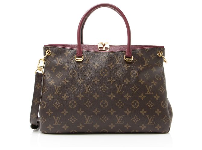Bolsa Pallas em Canvas Monogram Louis Vuitton Marrom