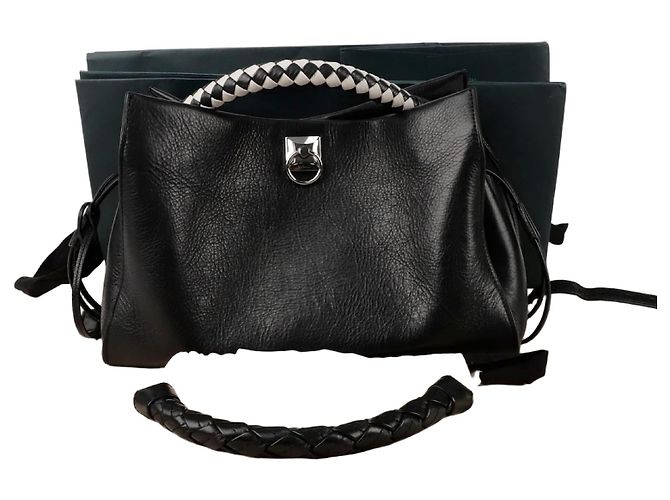 Mulberry Iris Medium Schultertasche Schwarz