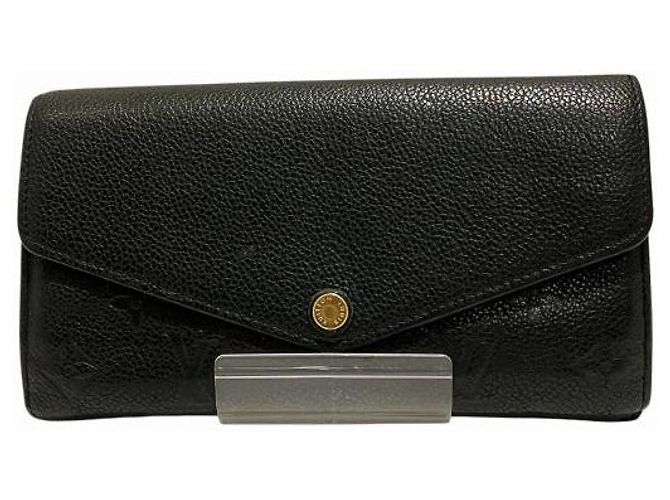 Cartera Larga Sarah Monogram Empreinte de Louis Vuitton Negro