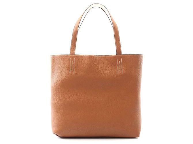 Bolsa tote de couro Double Sens 45 da Hermès Marrom