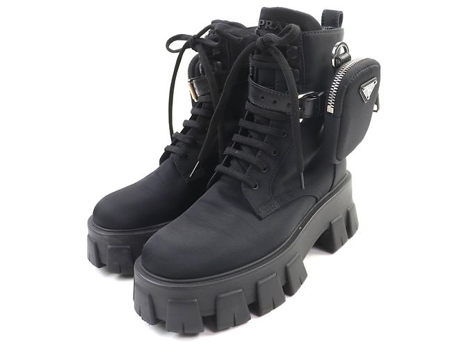 Bottes Courtes Monolith Prada Noir