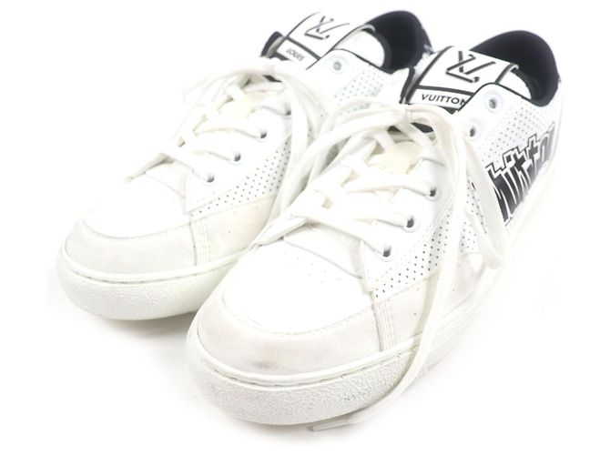 Baskets en cuir Louis Vuitton Noir Blanc