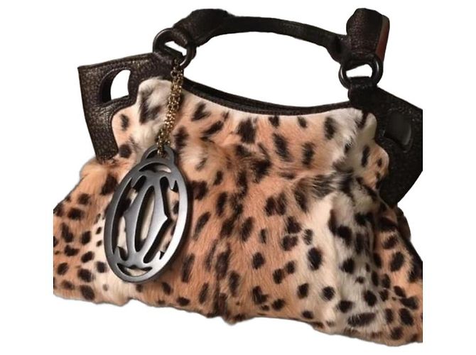 Borsa Cartier Marcello Leopardata in Pelle Stampa leopardo