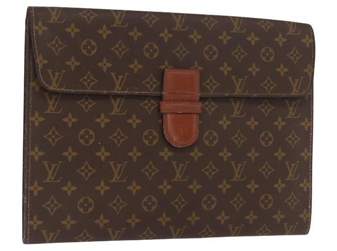 LOUIS VUITTON Briefcase Posh Monogram M53445 LV Auth BA9117 Monogramma