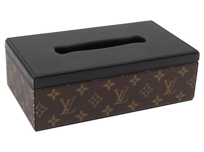 LOUIS VUITTON Monogram Damier Azur Tissue Box GI1445 LV Auth 159622S
