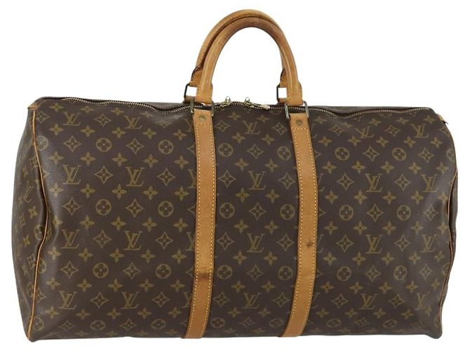 LOUIS VUITTON Sac Boston Monogram Keepall 55 M41424 LV Auth ep12372 Monogramme