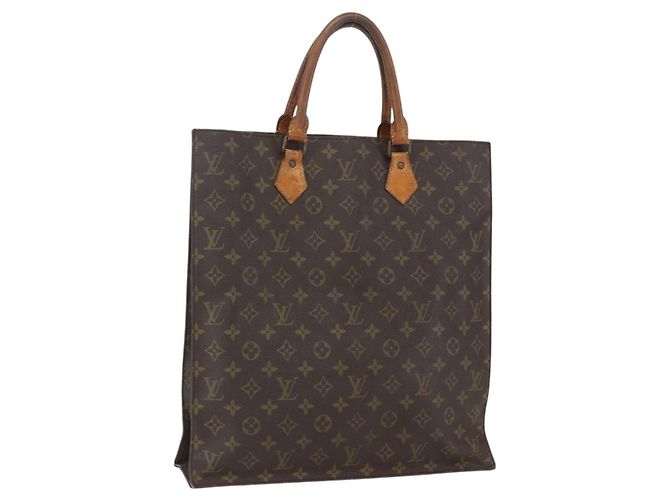 LOUIS VUITTON Bolsa Sac Plat Monogram M51140 LV Auth 157300 Monograma