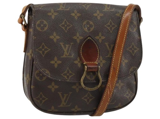 LOUIS VUITTON Bolsa de Ombro Monogram Saint Cloud MM M51243 LV Auth 157003 Monograma