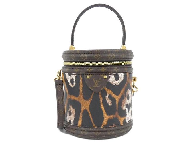 Bolsa de mão Cannes Monogram Louis Vuitton Marrom Dourado
