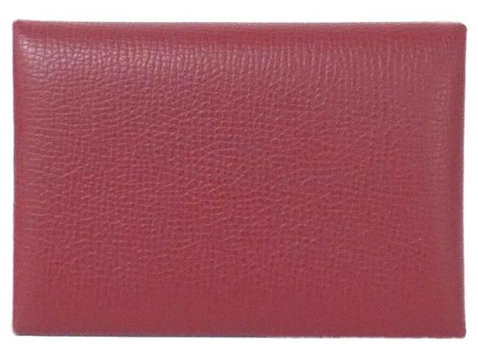 Monedero Calvi Duo Verso de Hermès Roja