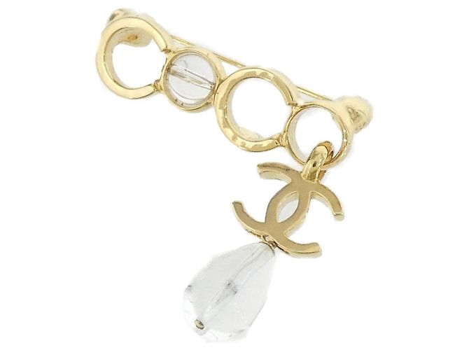 Spilla Trasparente e Dorata Chanel D'oro