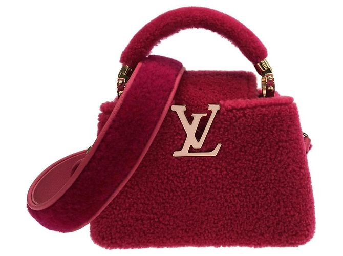 Bolsa de mão Capucines Mini Louis Vuitton Fuschia