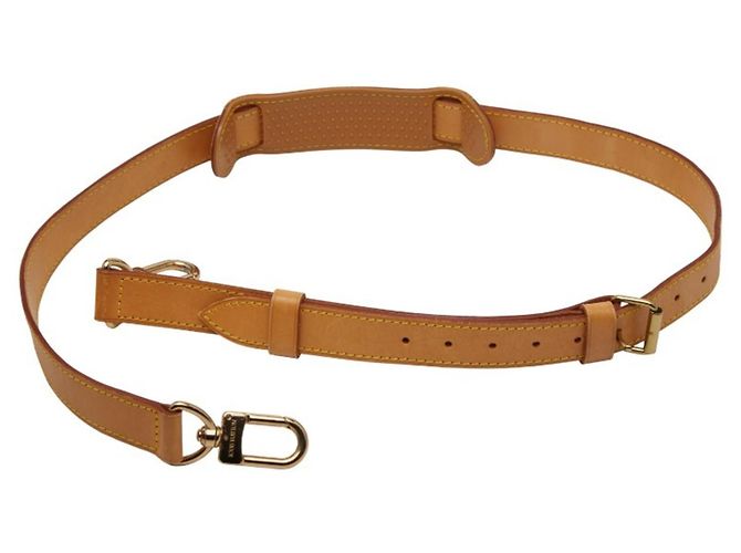 Louis Vuitton Beige Leather Shoulder Strap