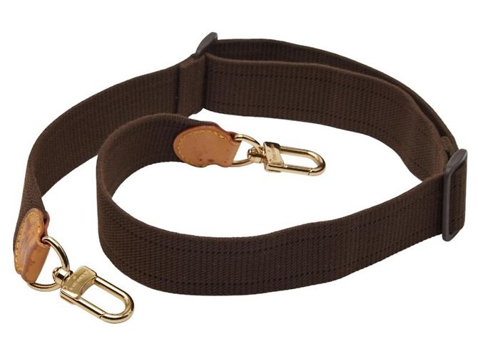 Cinghia a spalla in tela marrone Louis Vuitton