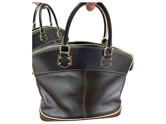 Louis Vuitton Suhali Lockit Borsa in pelle nera Nero