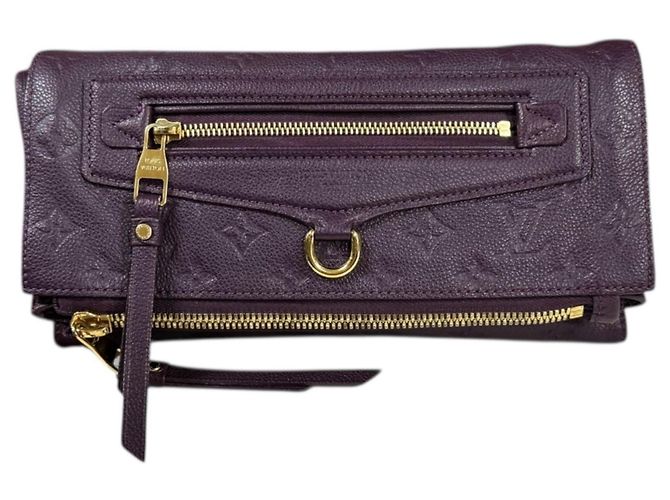 Borsa Clutch Monogram Empreinte Petillante di Louis Vuitton Multicolore Porpora