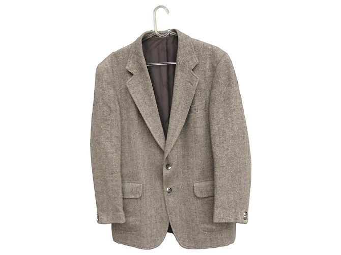 Burberry Grey Tweed Jacket