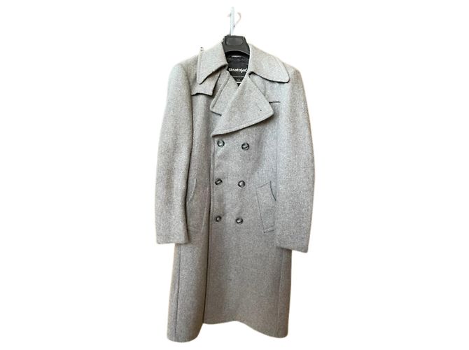 Autre Marque ✨ Long Coat for Men Stratoljac Grey – Premium Wool & Iconic Style