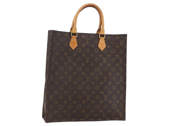 LOUIS VUITTON Sac Plat Monogram M51140 LV Auth bs32005 Monogramme