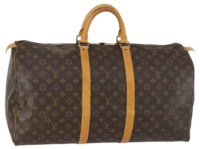LOUIS VUITTON Bolsa Boston Monogram Keepall 55 M41424 LV Auth ep12315 Monograma