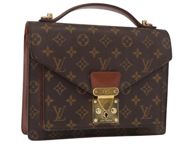 LOUIS VUITTON Monogram Monceau 28 Handtasche M51185 LV Auth ep12500 Monogramm