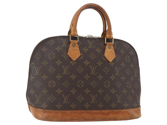 LOUIS VUITTON Bolsa de Mão Monogram Alma M51130 LV Auth am10119 Monograma