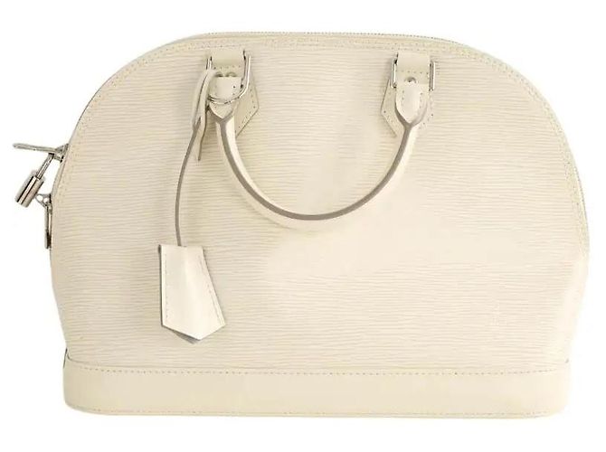 Louis Vuitton Bolsa de Mão Alma em Couro Ecru