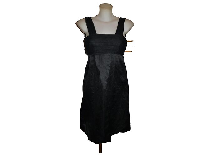 Vera Wang Mini Kleid Schwarz mit Oberteil