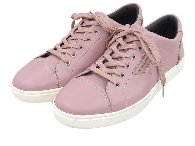 Dolce & Gabbana Leder Sneakers von Dolce&Gabbana Pink