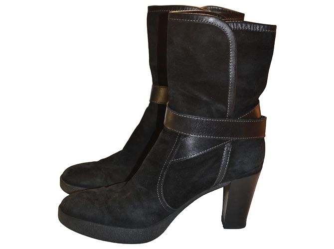 Botas de camurça preta Tod's Preto